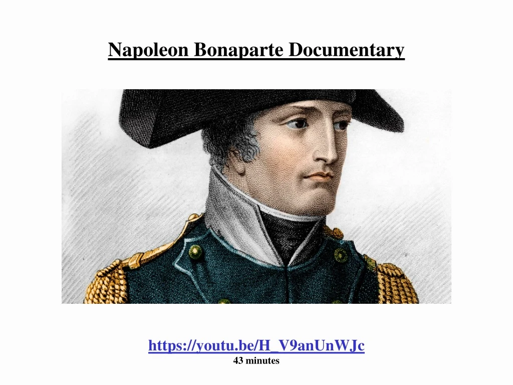 napoleon bonaparte documentary