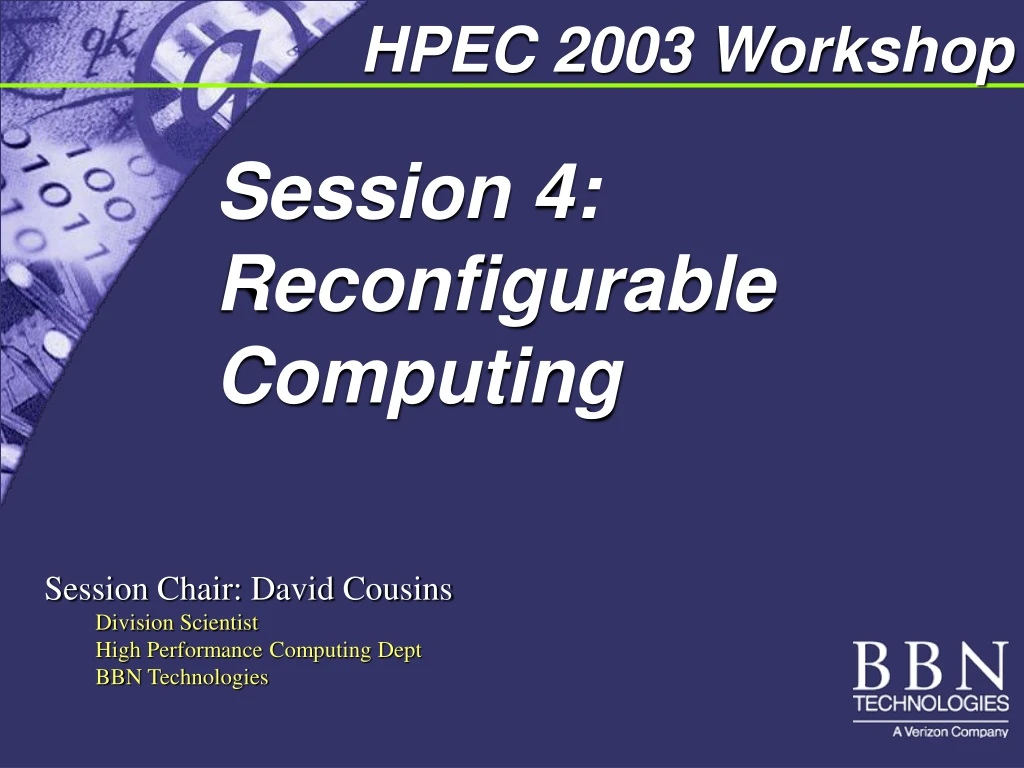 session 4 reconfigurable computing