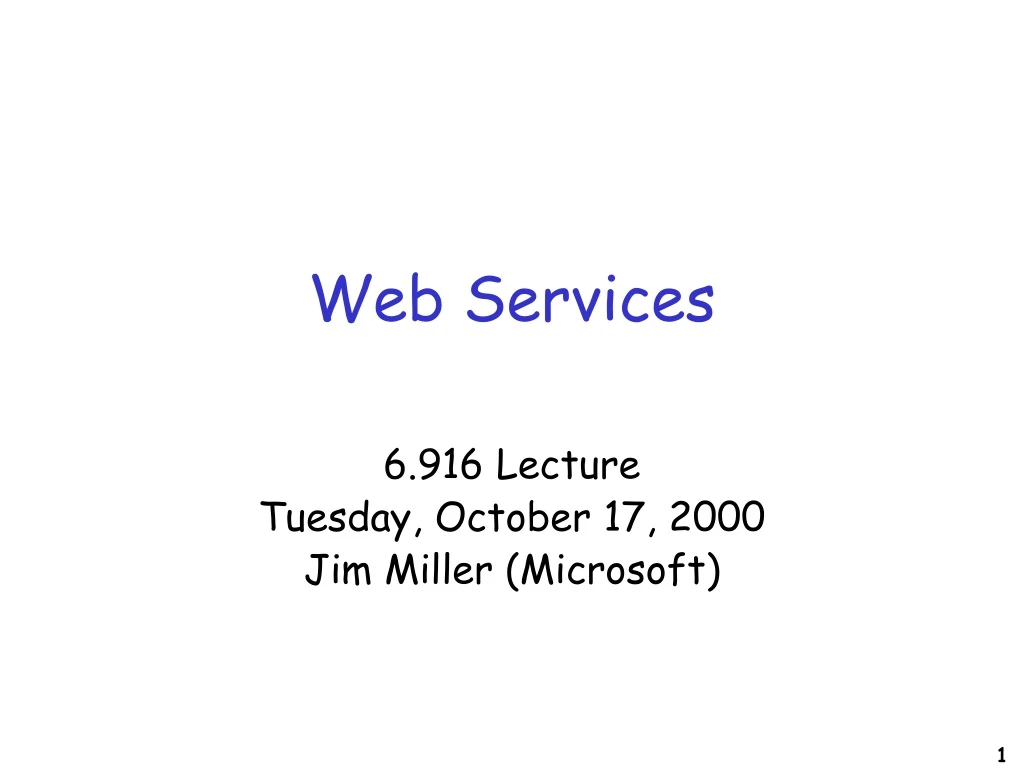 web services