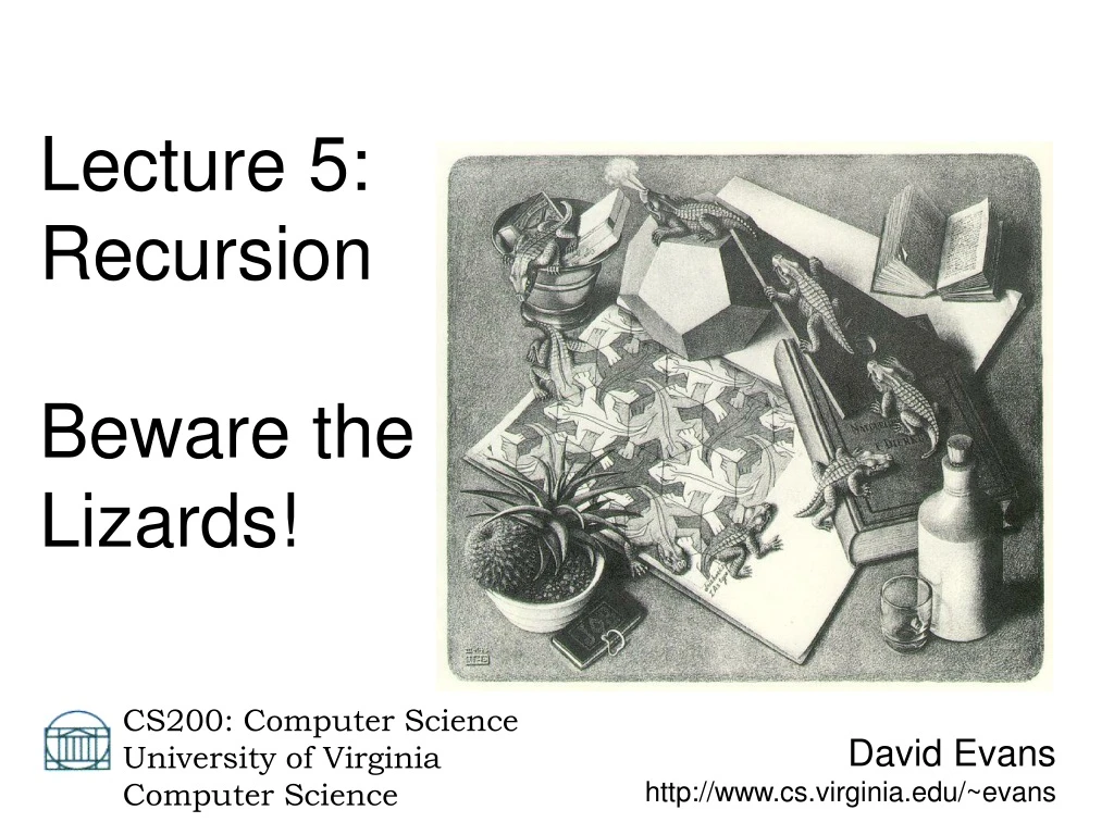 david evans http www cs virginia edu evans