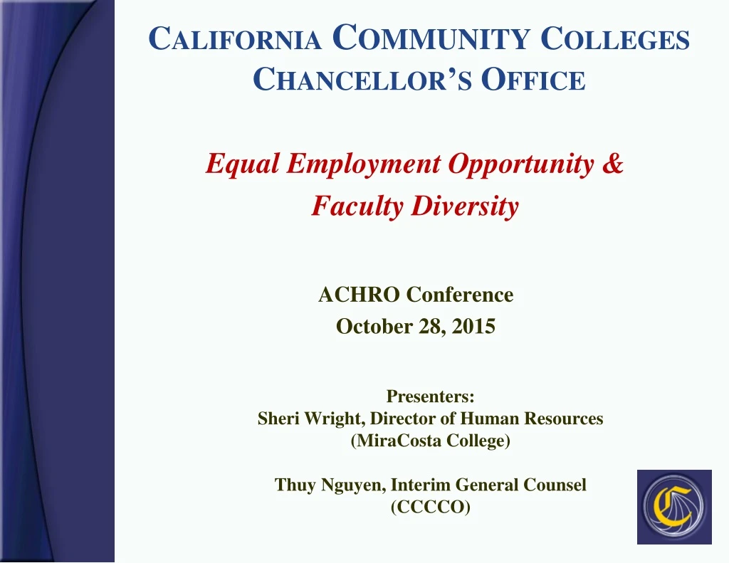 california community colleges chancellor s office