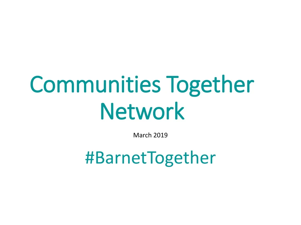 communities together network