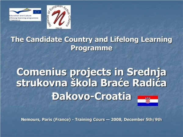 The Candidate Country and  Lifelong Learning Programme