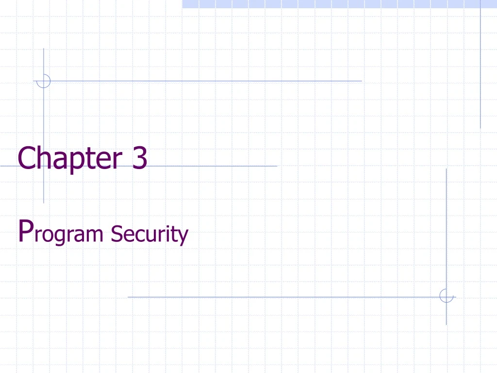 chapter 3 p rogram security