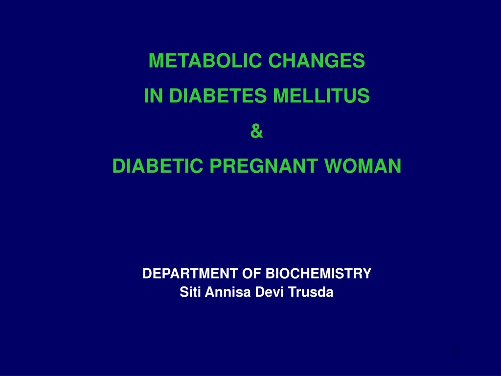 metabolic changes in diabetes mellitus diabetic
