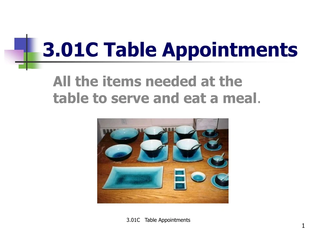 3 01c table appointments