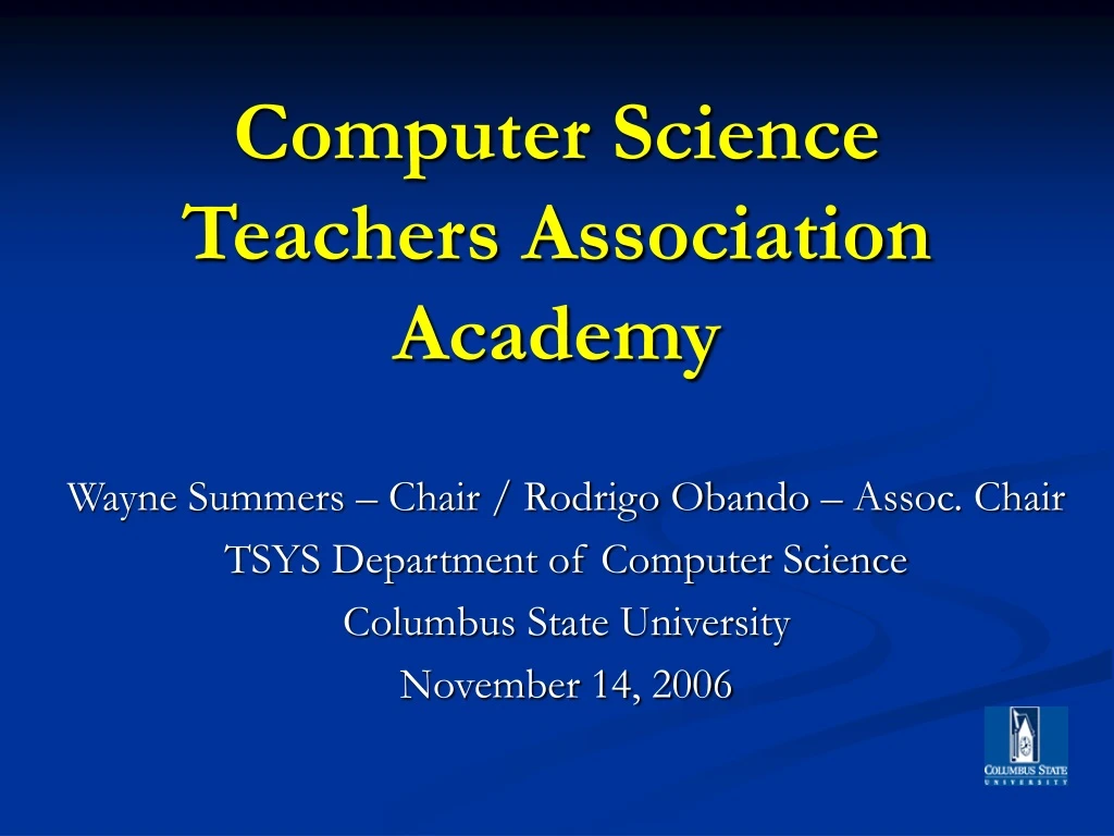 computer science teachers association academy