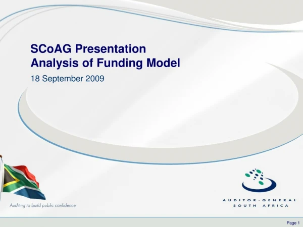 SCoAG Presentation  Analysis of Funding Model