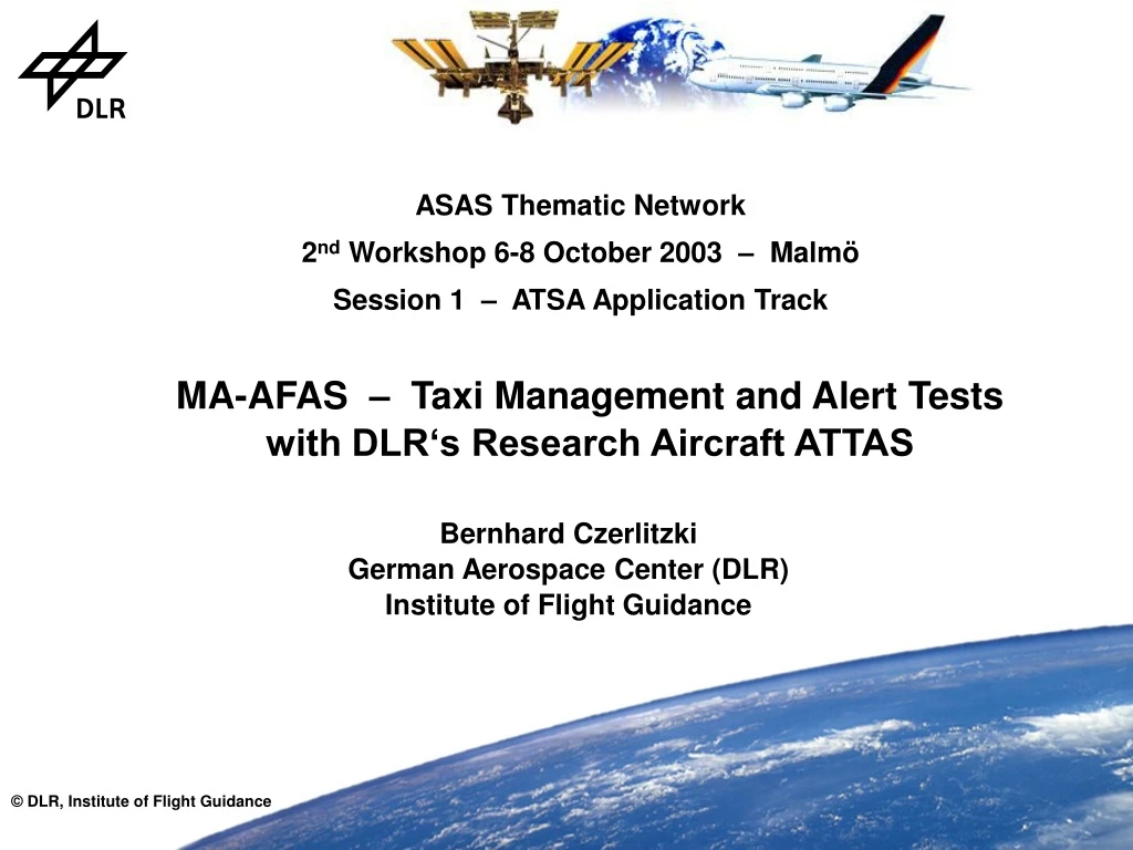asas thematic network 2 nd workshop 6 8 october 2003 malm session 1 atsa application track
