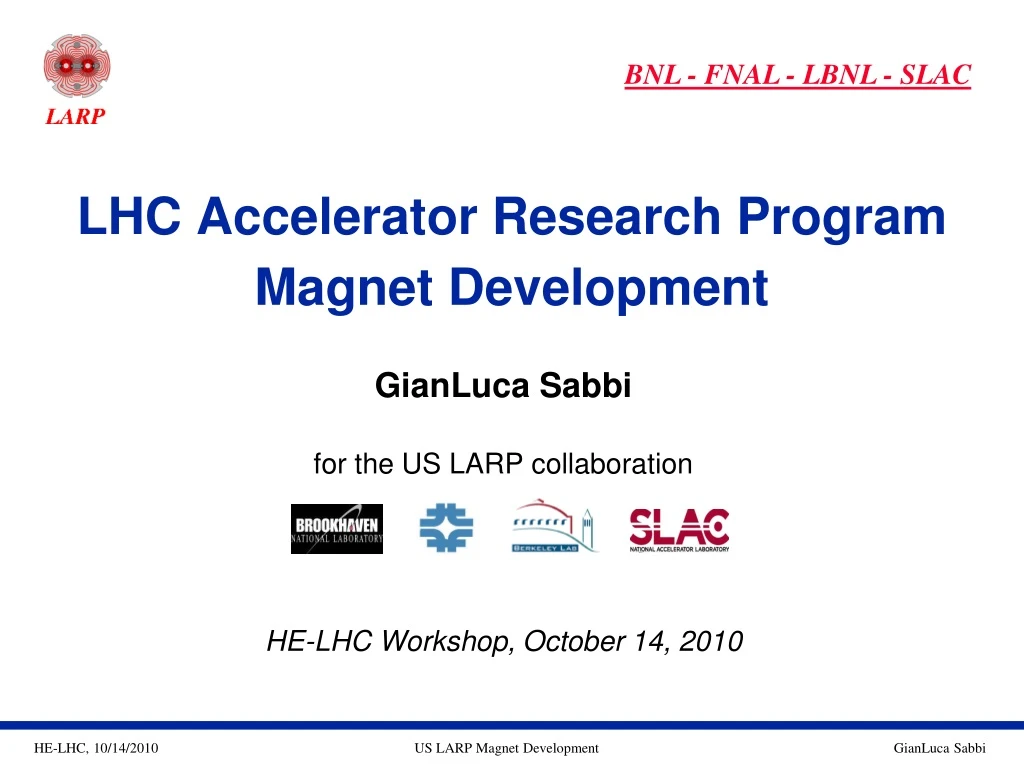 lhc accelerator research program magnet development