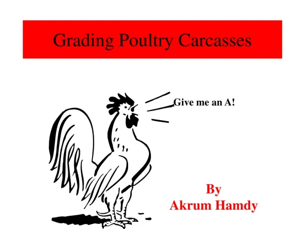 Grading Poultry Carcasses