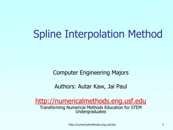 Spline Interpolation Method