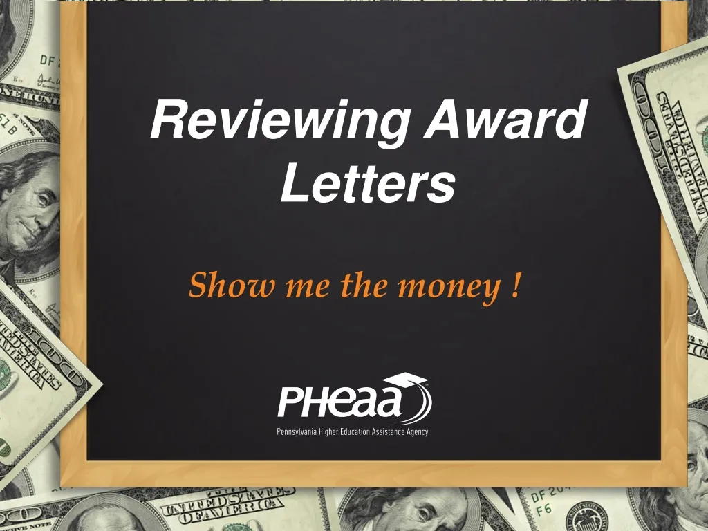 reviewing award letters