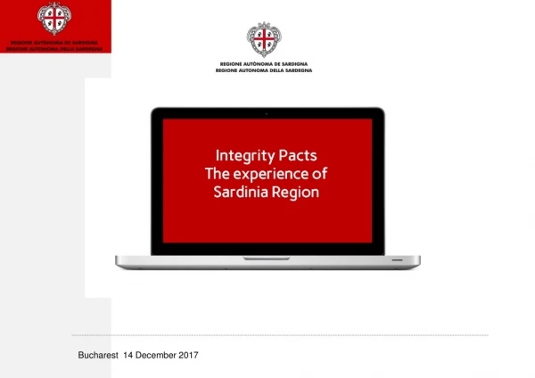 Integrity Pacts The experience of  Sardinia Region