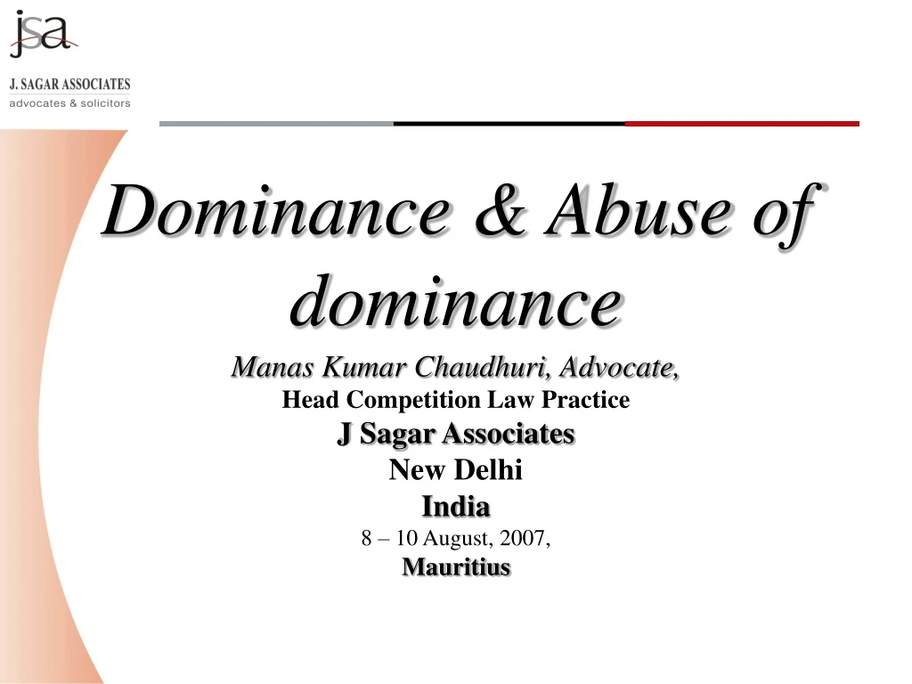 dominance abuse of dominance
