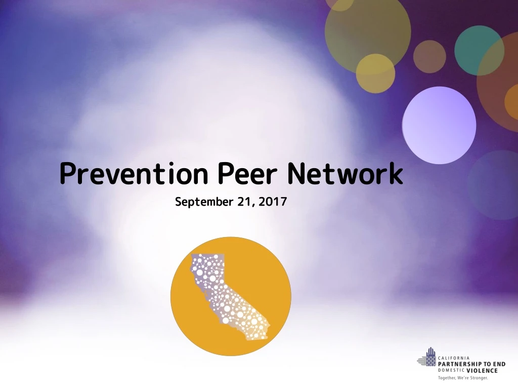 prevention peer network september 21 2017