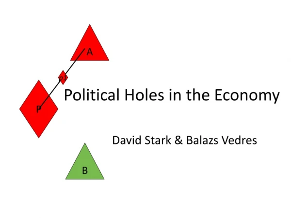 Political Holes in the Economy