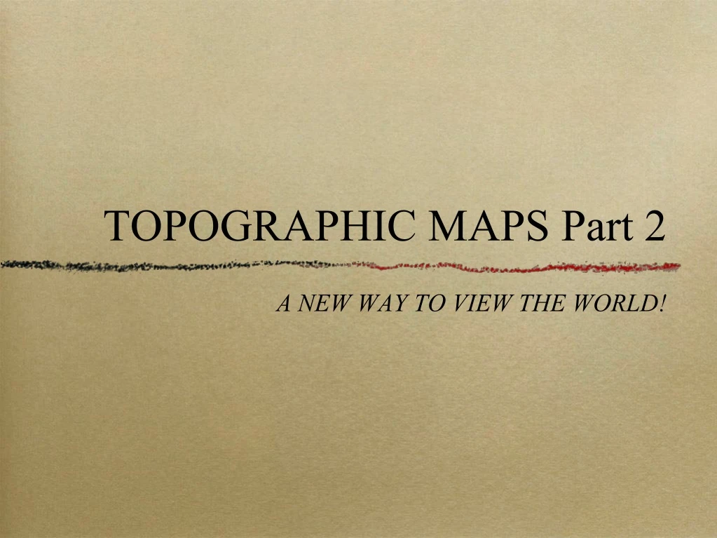 topographic maps part 2