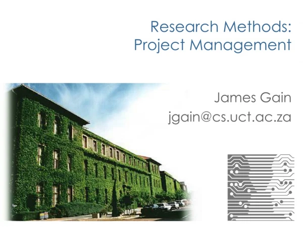 Research Methods: Project Management