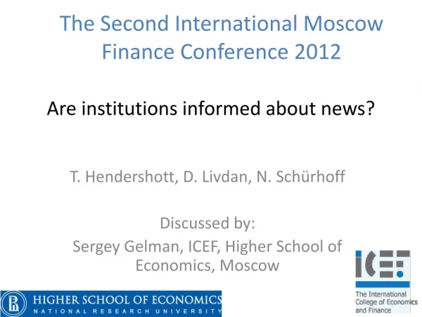 Are institutions informed about news?