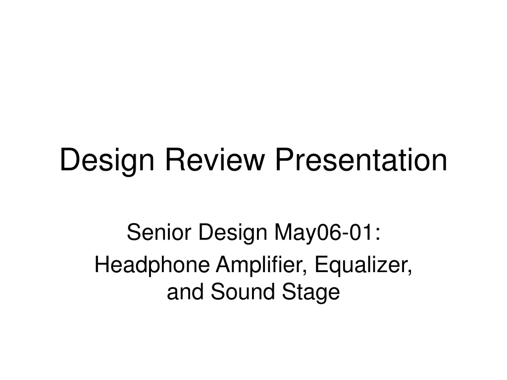 design review presentation