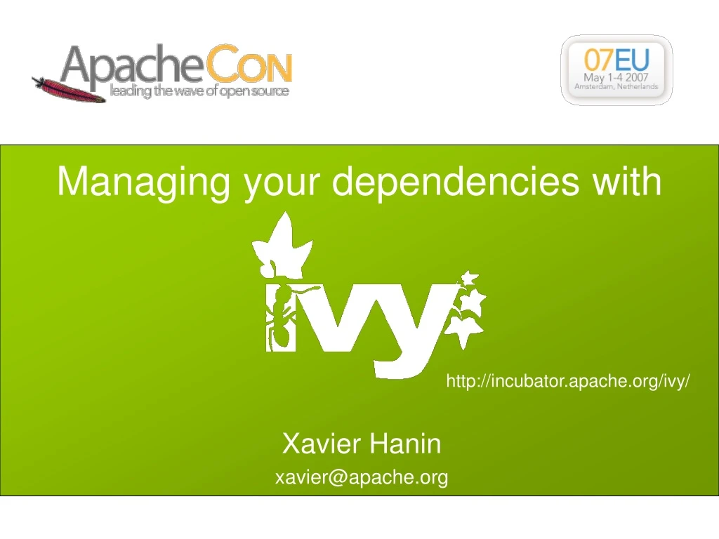 managing your dependencies with