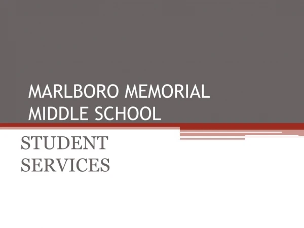 MARLBORO MEMORIAL  MIDDLE SCHOOL