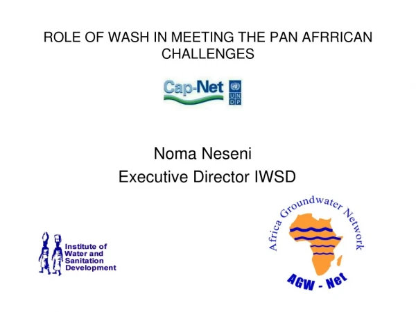 ROLE OF WASH IN MEETING THE PAN AFRRICAN CHALLENGES