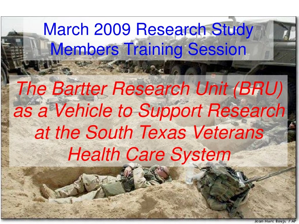 march 2009 research study members training session