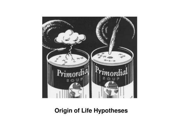 Origin of Life Hypotheses