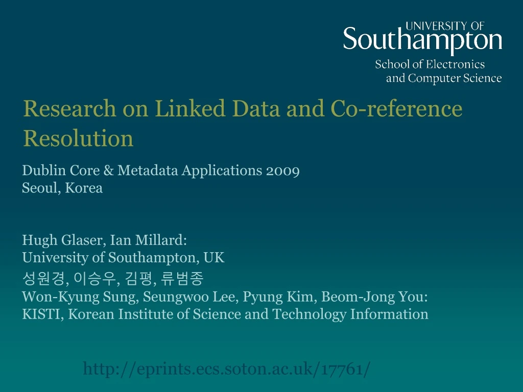 research on linked data and co reference resolution