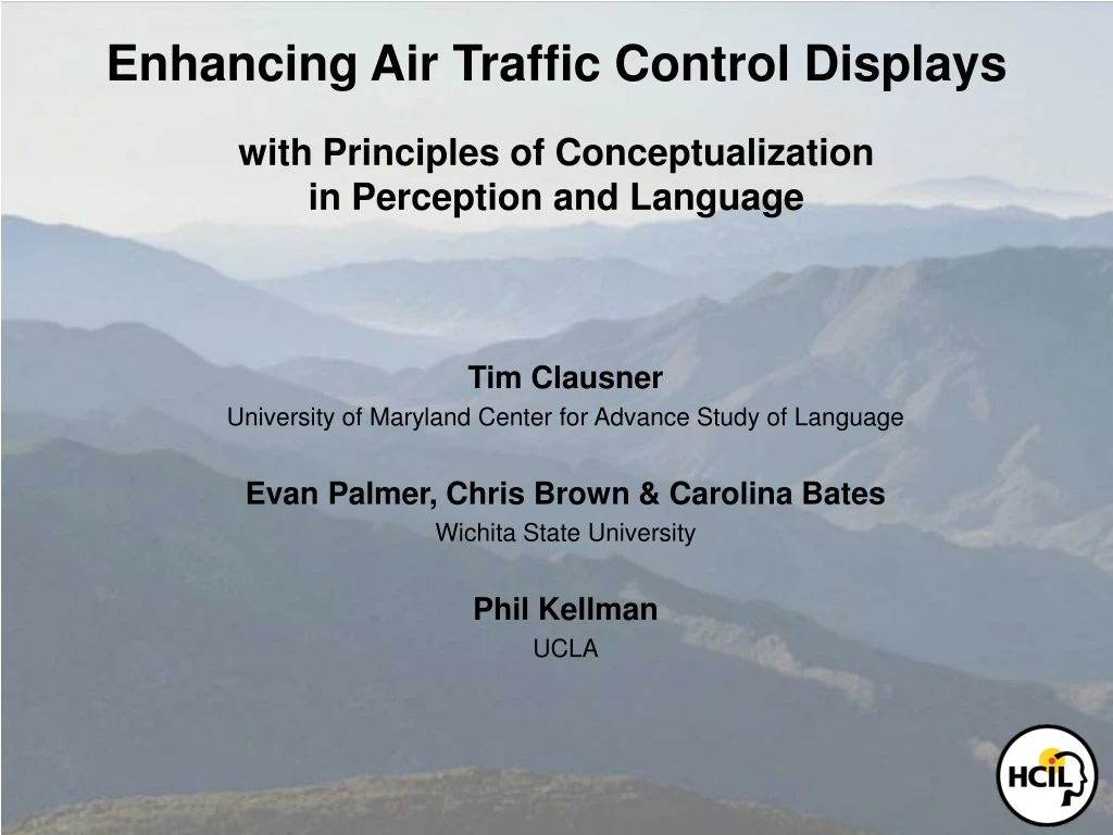 enhancing air traffic control displays with