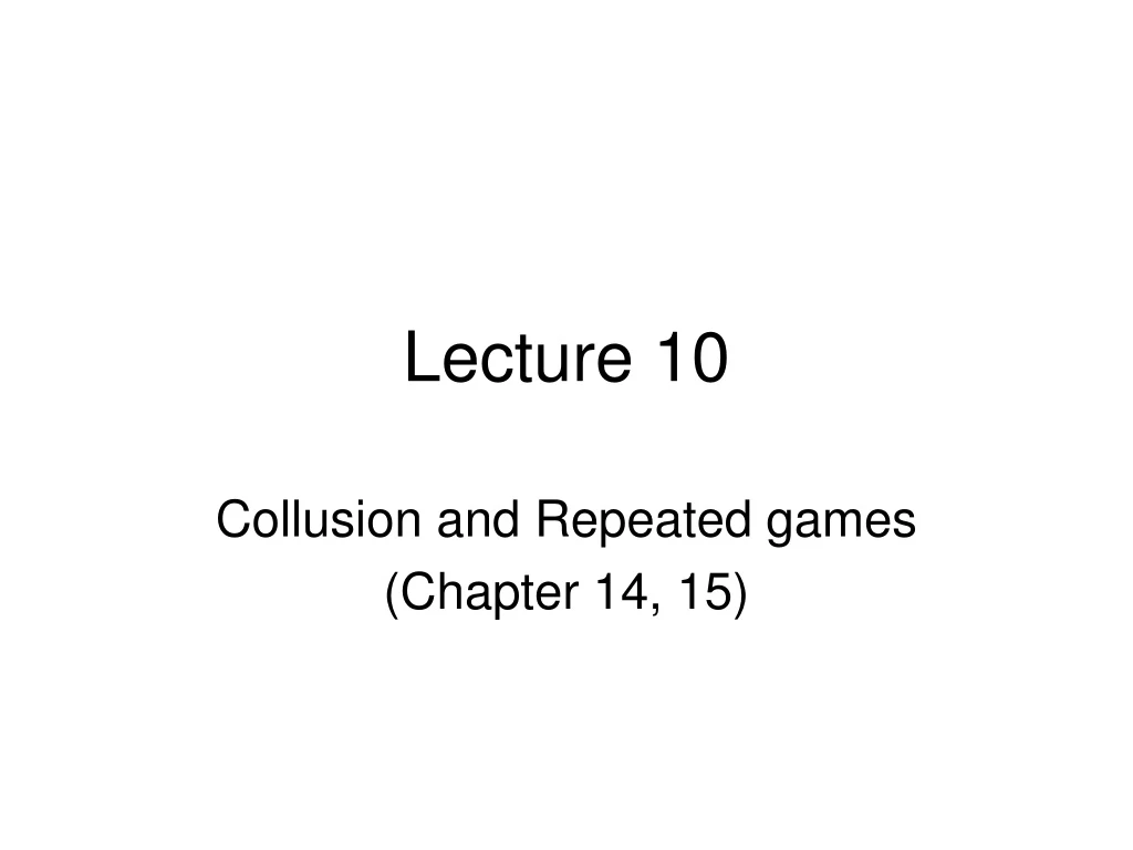 lecture 10