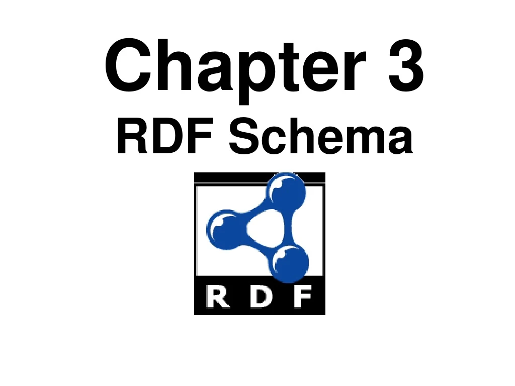 chapter 3 rdf schema