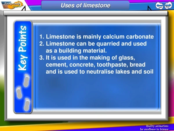 Uses of limestone