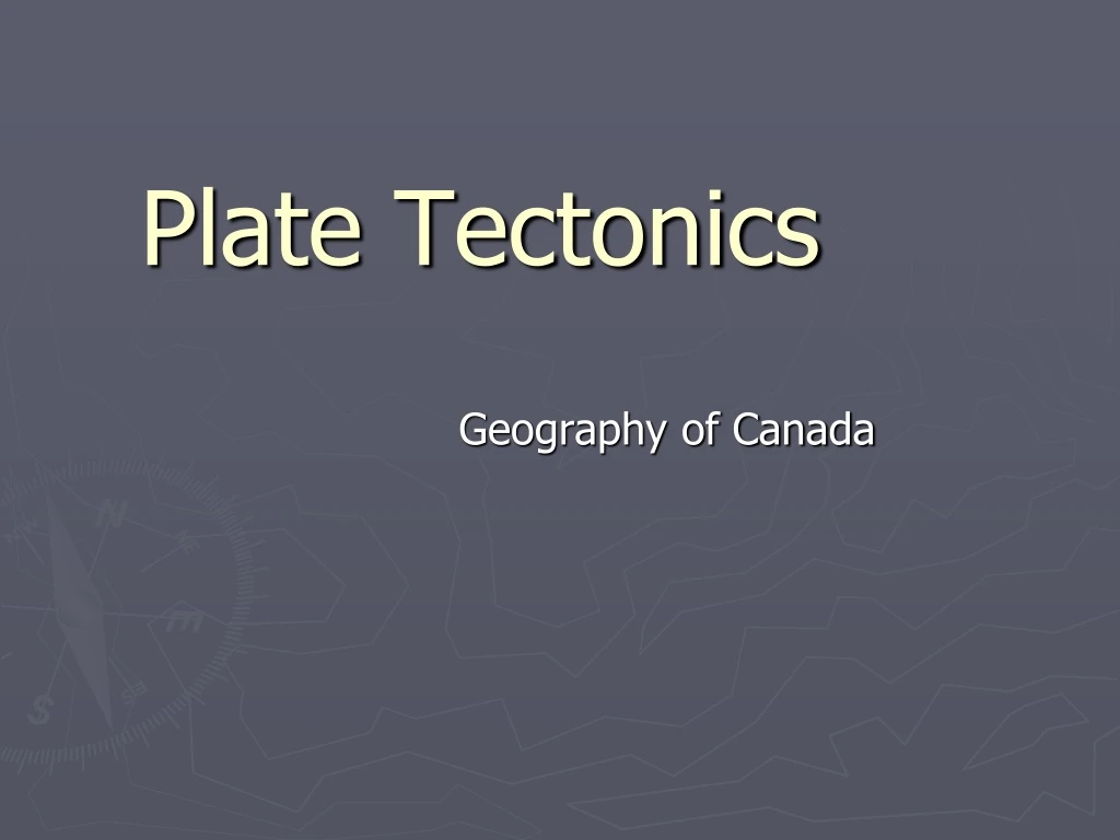 plate tectonics