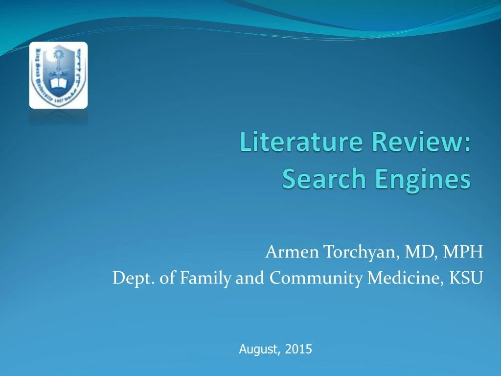 literature review search engines