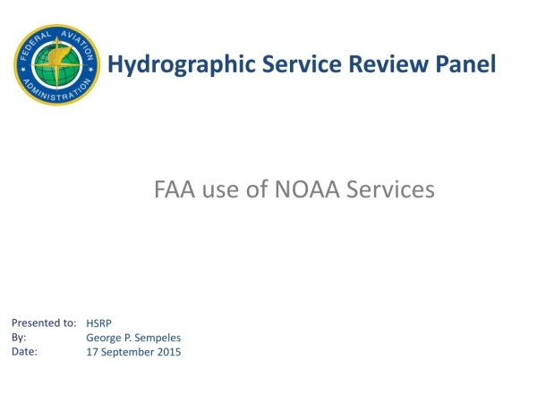 Hydrographic Service Review Panel