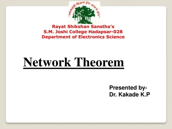 Network Theorem