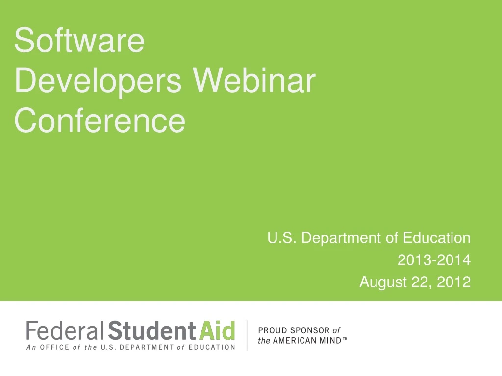 software developers webinar conference