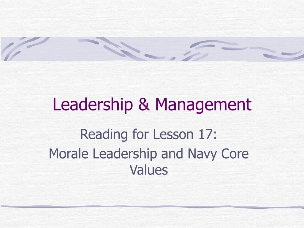 leadership management