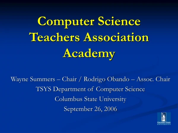 Computer Science Teachers Association Academy