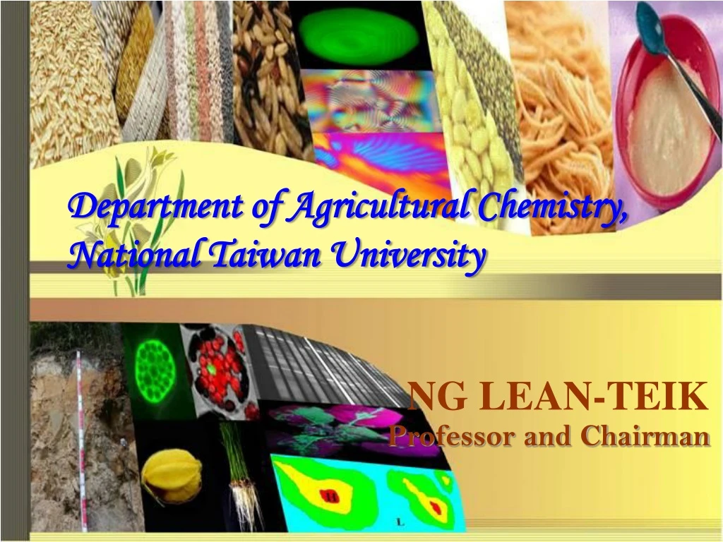 department of agricultural chemistry national