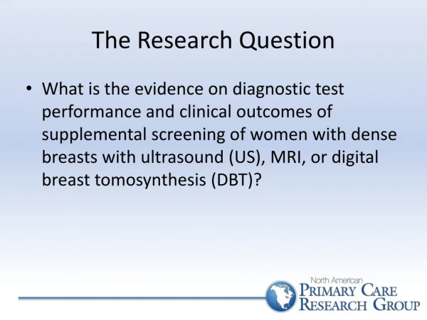 The Research Question