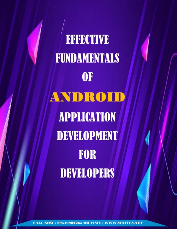 effective fundamentals of android application