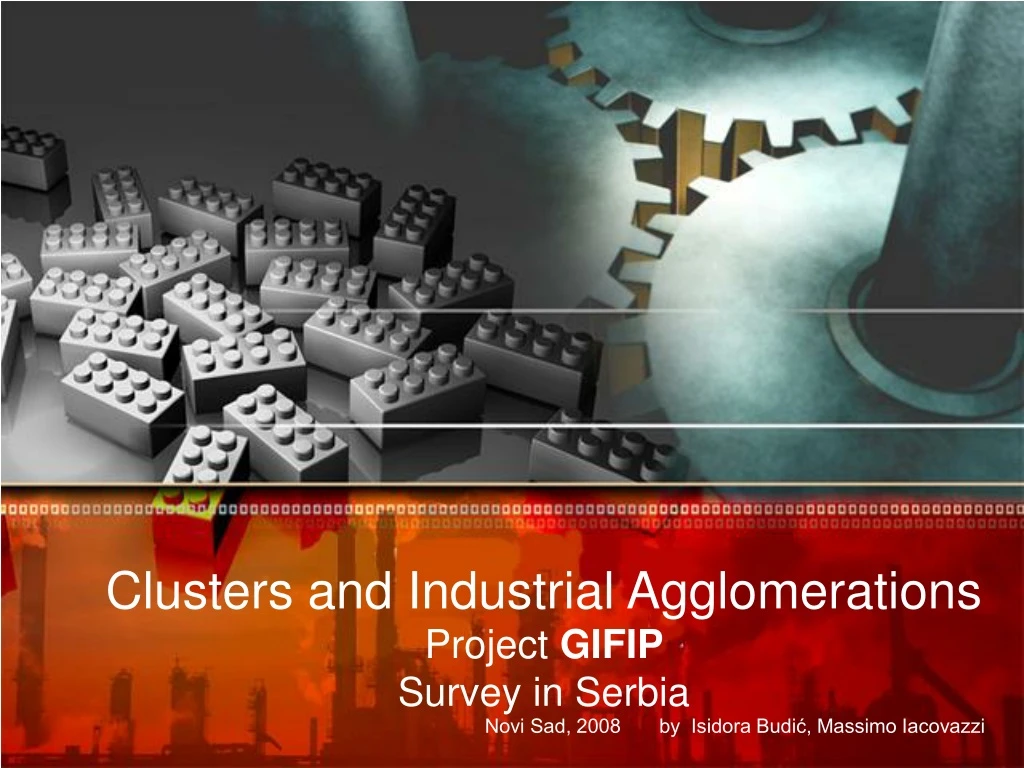 clusters and industrial agglomerations project