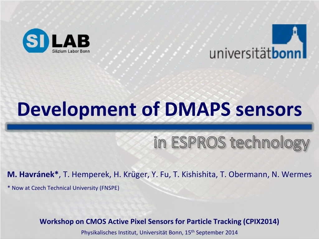 development of dmaps sensors