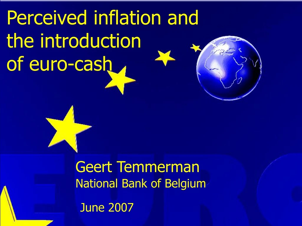 perceived inflation and the introduction of euro
