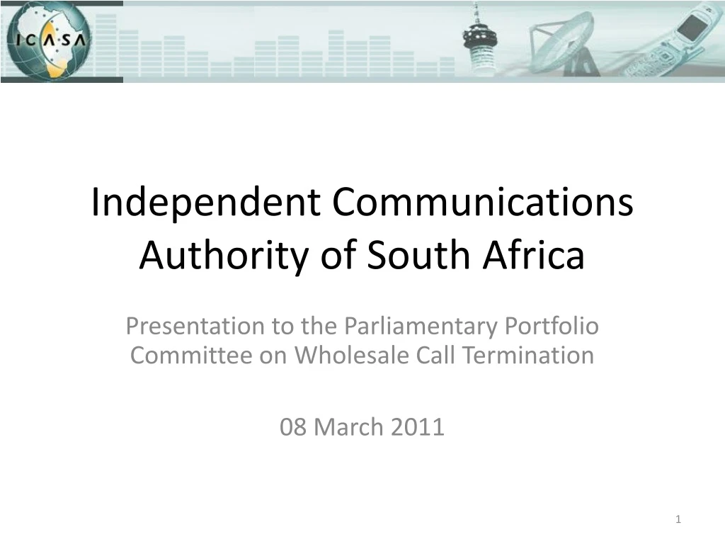 independent communications authority of south africa