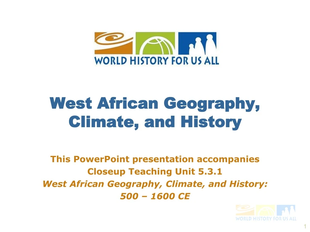 west african geography climate and history
